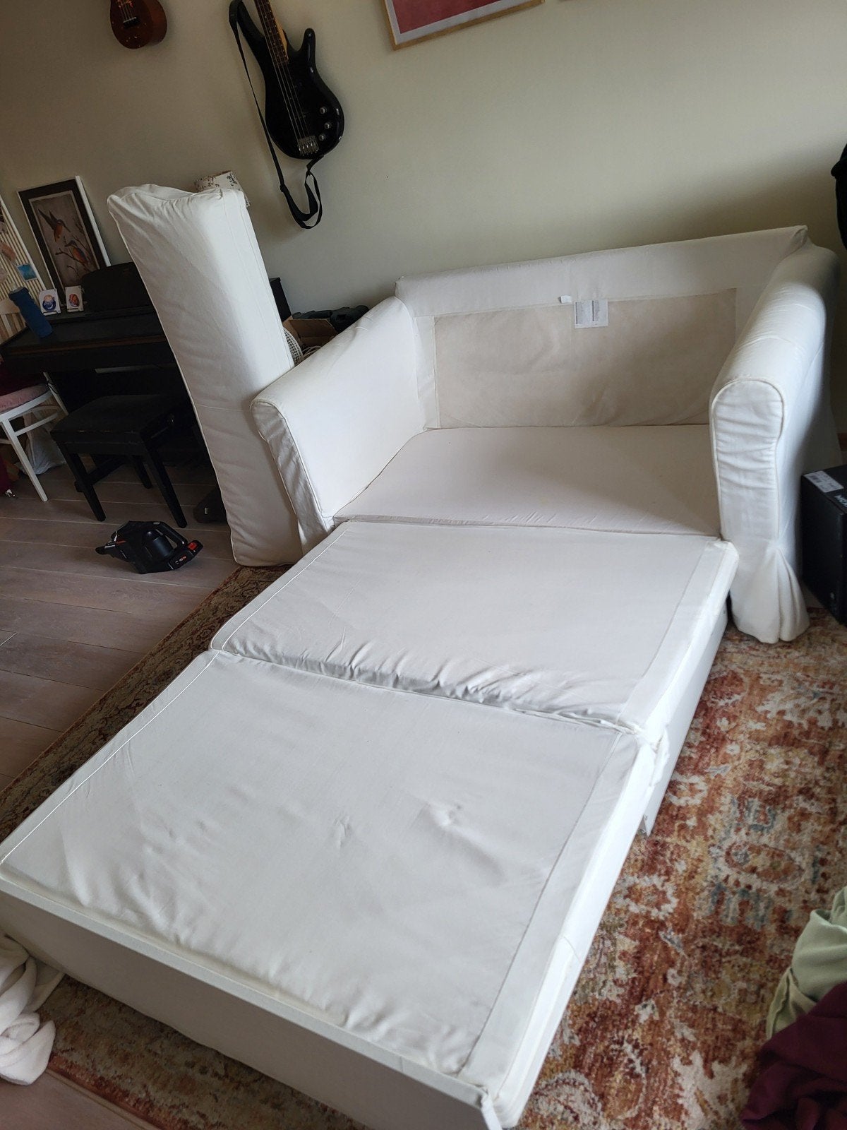 Foto 3 van Witte ikea slaapbank - gratis ophalen