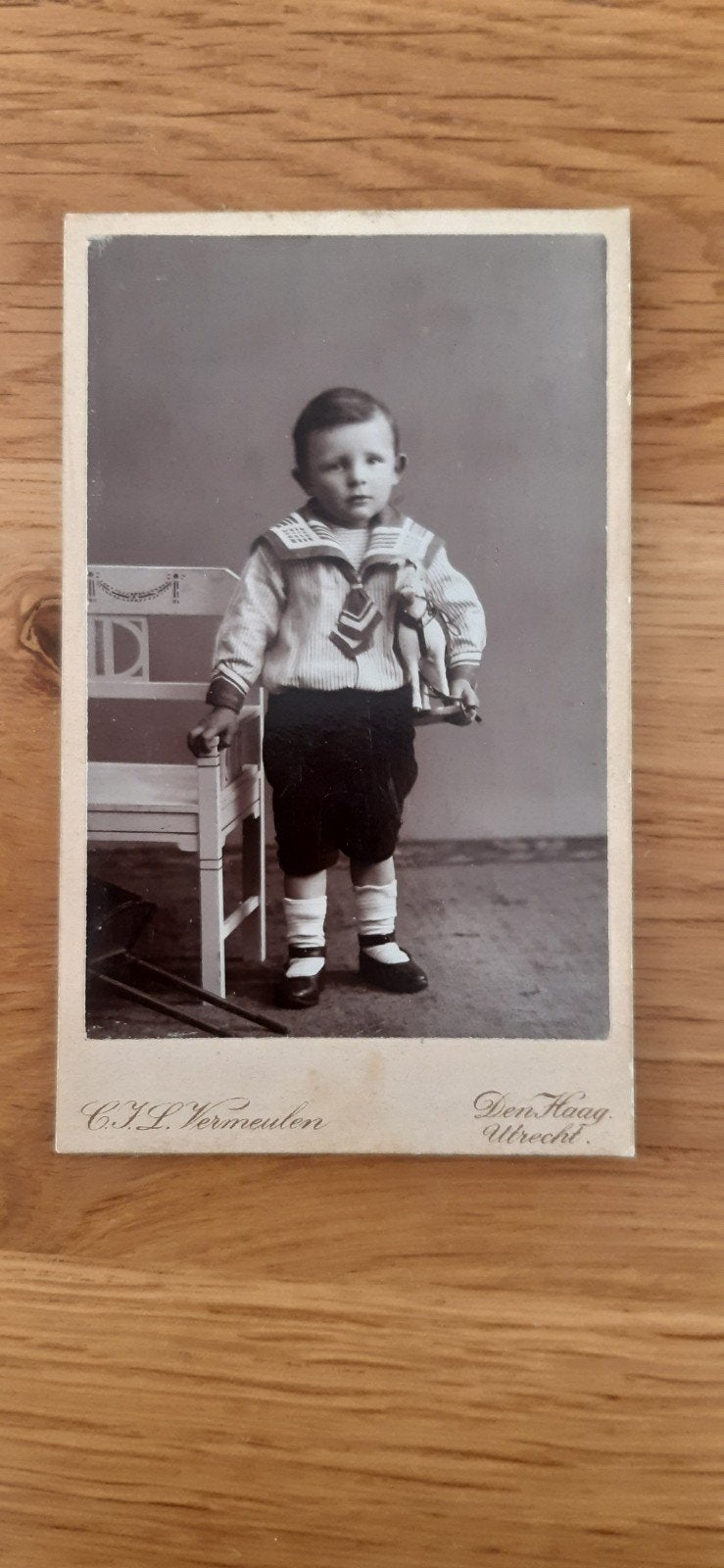 CDV fotograaf Vermeulen den Haag Utrecht, Gebruikt, Foto, Ophalen of Verzenden, Voor 1940