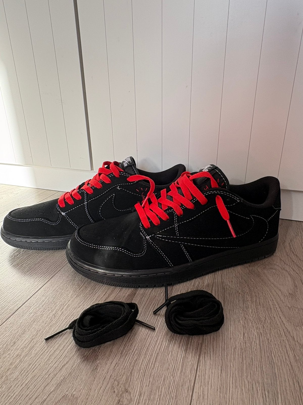 Nike Air Jordan 1 Low Black Phantom, Ophalen of Verzenden, Zo goed als nieuw, Zwart