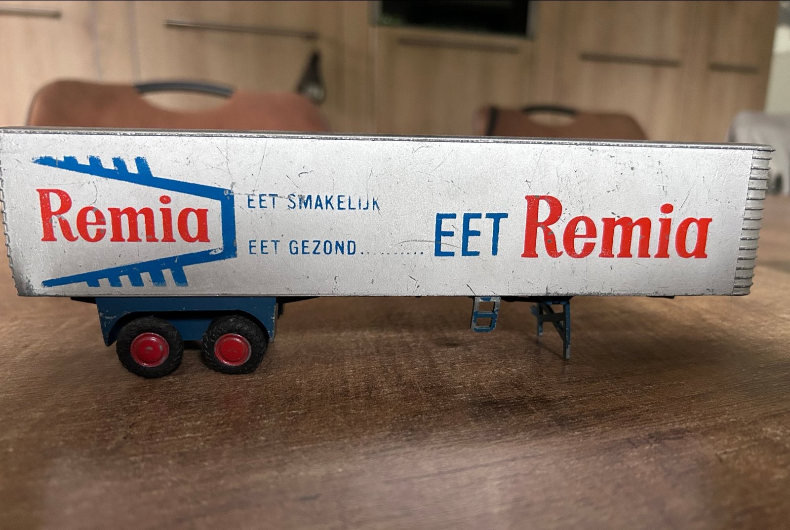 Lion Car nr. 36 Remia Oplegger Model - Gebruikt, Overige merken, Gebruikt, 1:32 tot 1:50, Ophalen of Verzenden