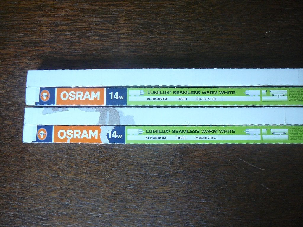2 Osram 14 W lumilux, Ophalen of Verzenden, E27 (groot), Led-lamp