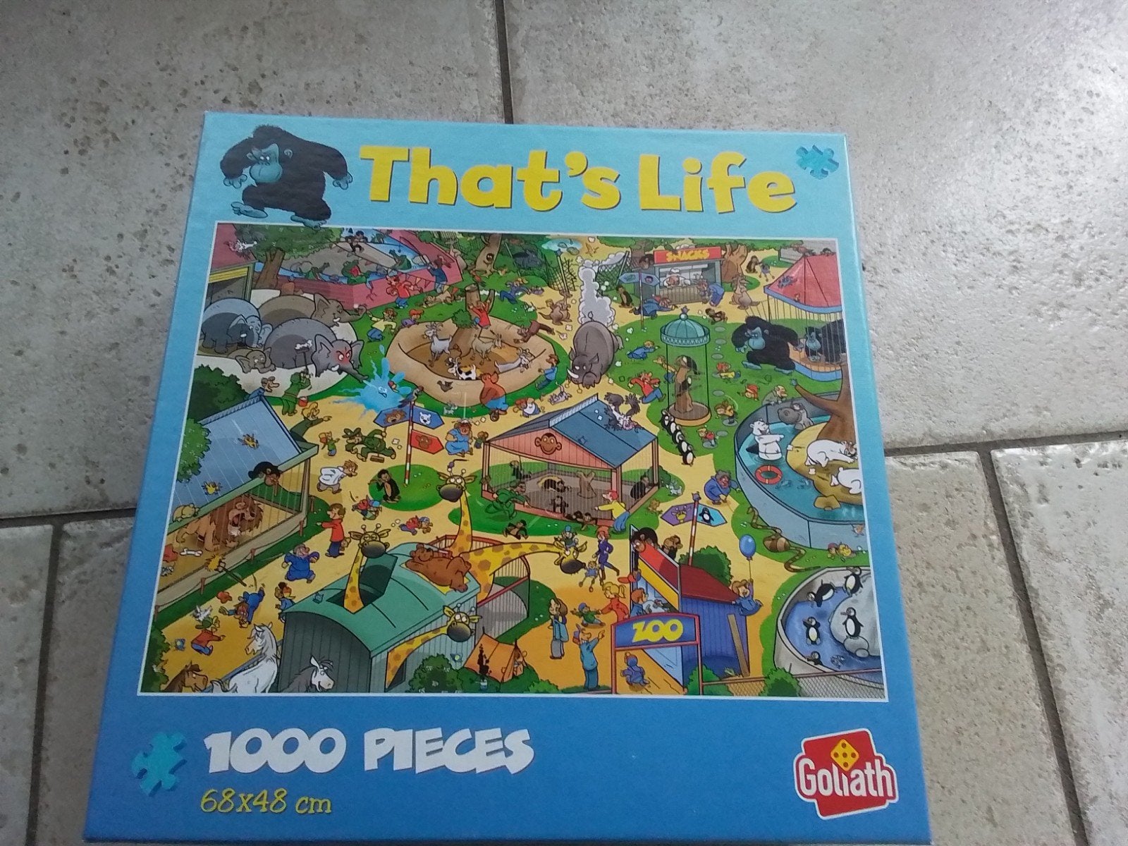 Goliath That's Life Dierenpark Puzzel 1000 Stukjes, Ophalen, 500 t/m 1500 stukjes, Zo goed als nieuw, Legpuzzel