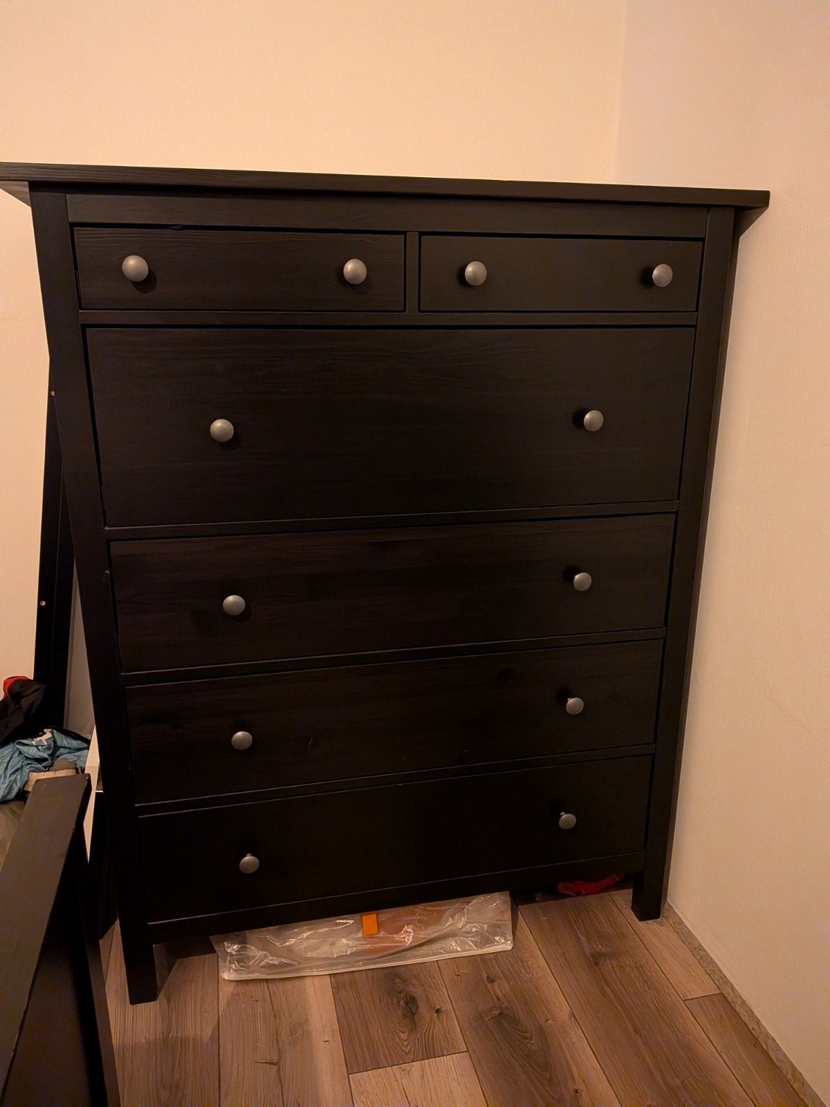 Ikea Hemnes ladekast met 6 lades, zwartbruin, Huis en Inrichting, Kasten | Ladekasten, Ophalen, 100 tot 150 cm, 5 laden of meer