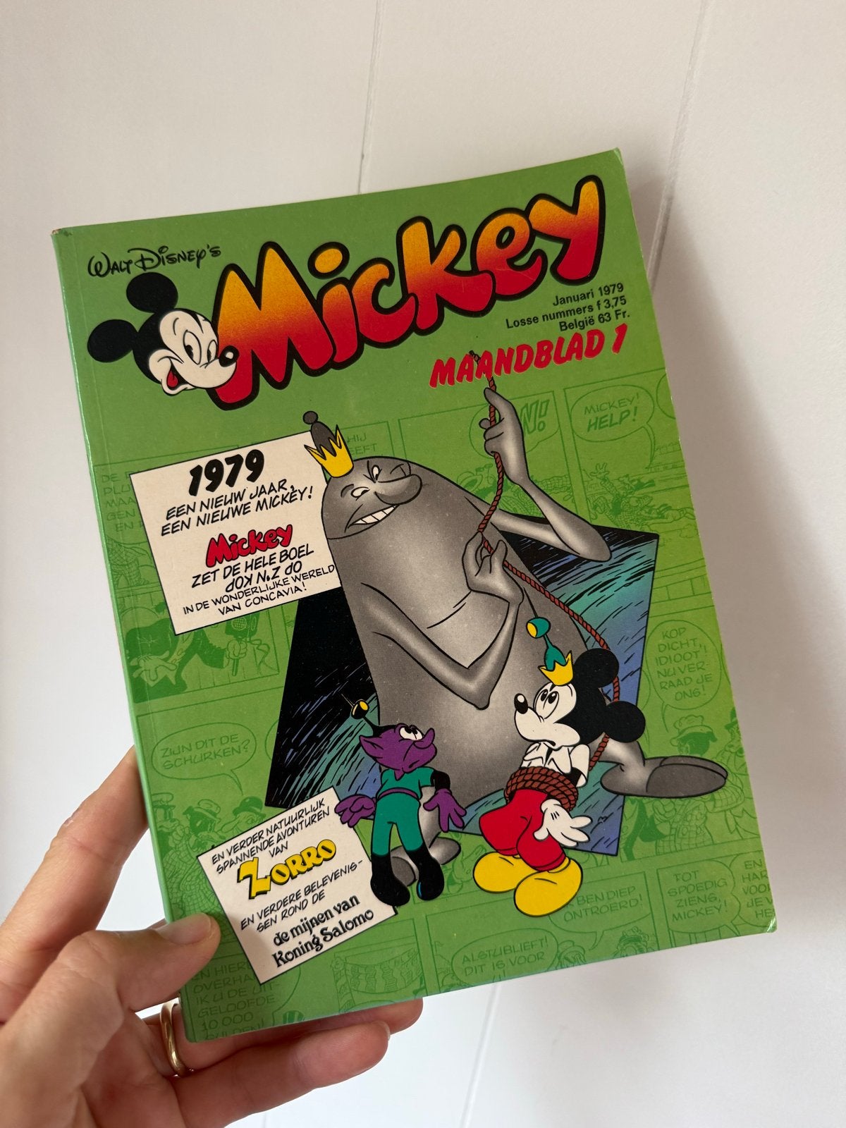 Mickey Maandblad - Januari 1979, Eén stripboek, Ophalen of Verzenden, Gelezen