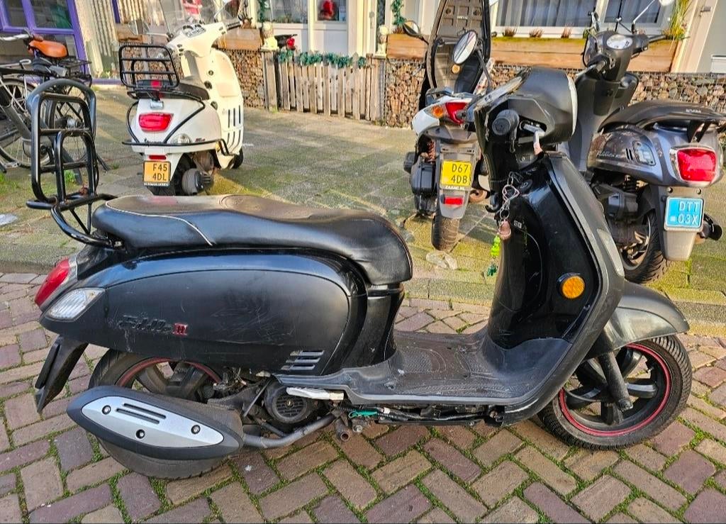 Zwarte SYM Fiddle III Scooter - Gebruikt, Ophalen, Gebruikt, Overige typen, SYM