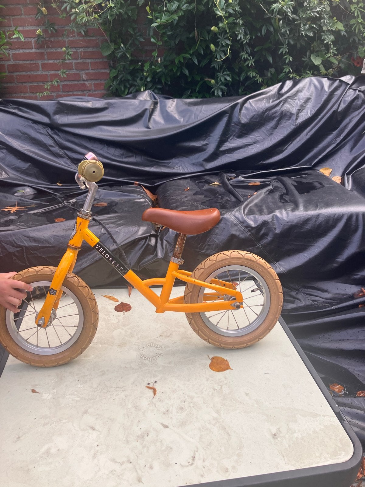 Veloretti loopfiets geel - Goede staat, Fietsen en Brommers, Ophalen, Gebruikt, Minder dan 16 inch