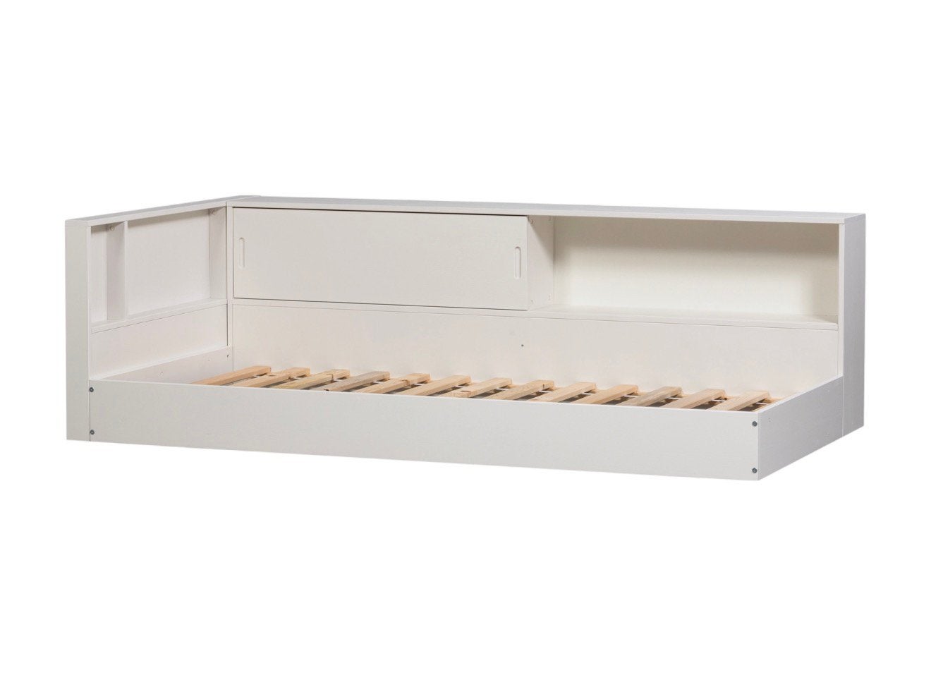 Eenpersoons bed met ladekast, Ophalen, Zo goed als nieuw, Hout