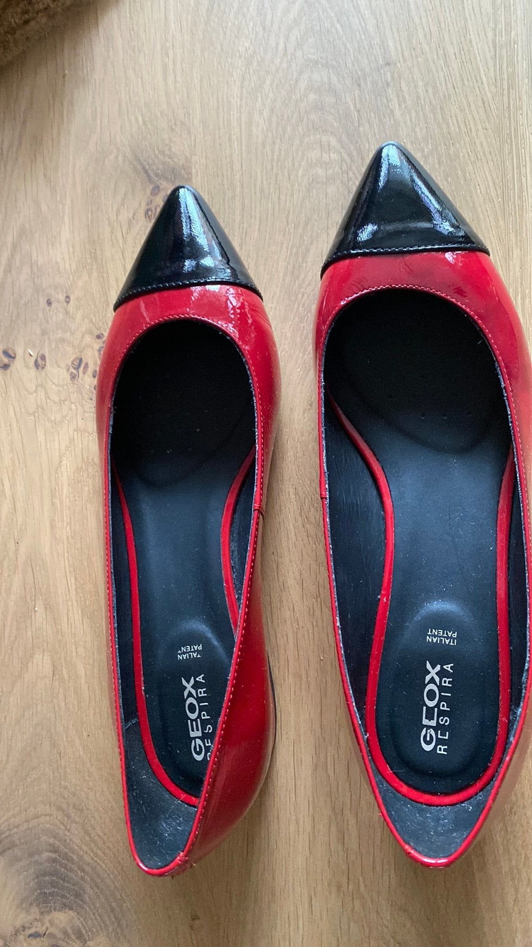 Dames geox schoenen maat 40 lak rood/zwart nieuw, Geox, Nieuw, Rood, Ballerina's