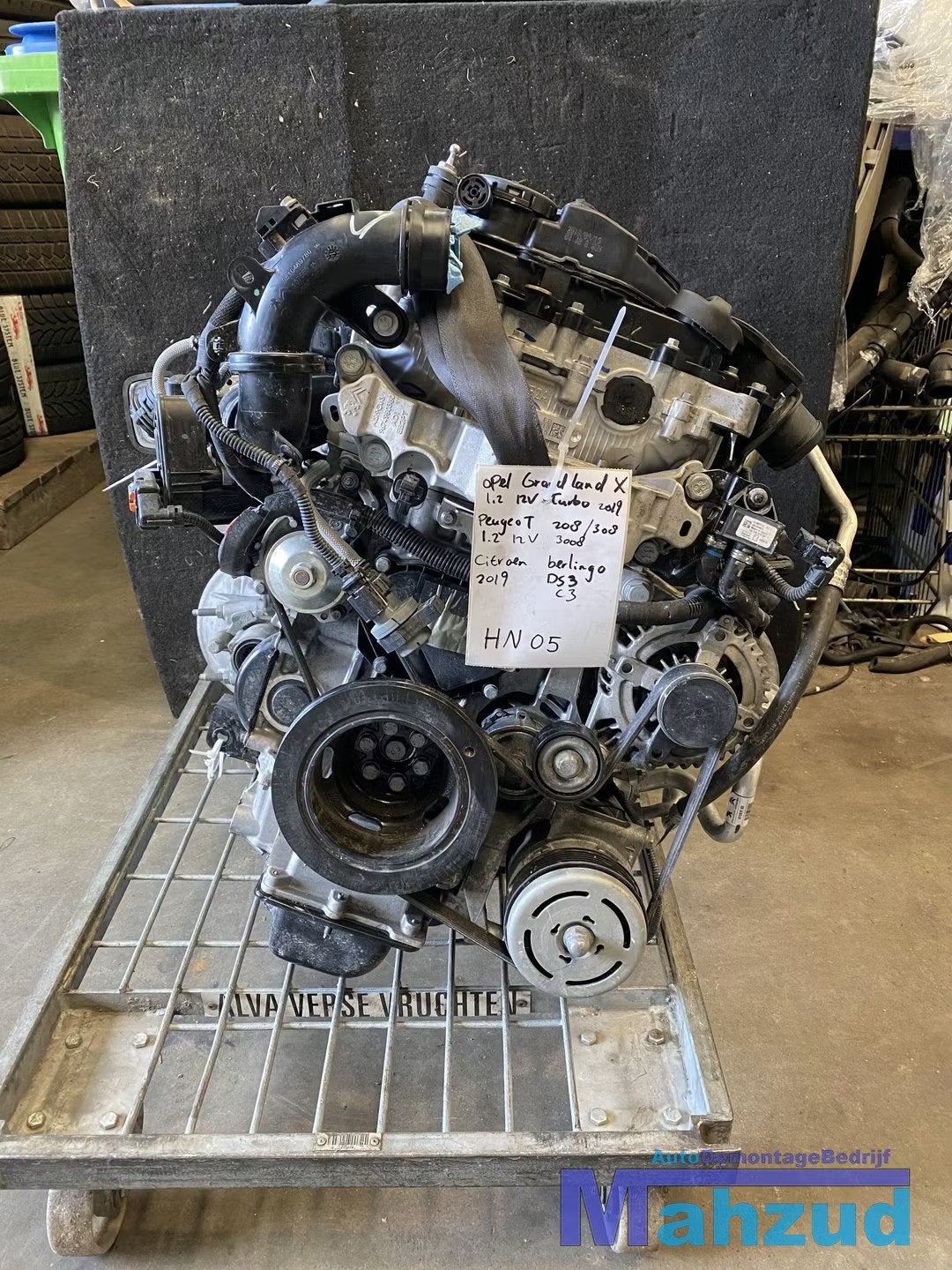 CITROEN C3 C4 DS4 BERLINGO 1.2 12V turbo motorblok HN05, Gebruikt, Citroën, Stellantis N.V., Ophalen of Verzenden