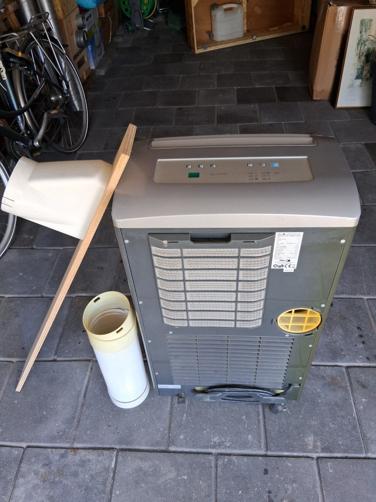 Mobiele airco Zibro P 332 met toebehoren, Witgoed en Apparatuur, Airco's, Gebruikt, Mobiele airco, Minder dan 60 m³, 3 snelheden of meer