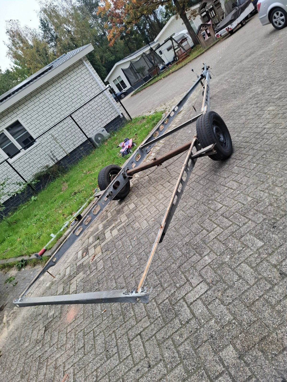 Onderstel/trailer voor diverse doeleinden, Ophalen, Gebruikt