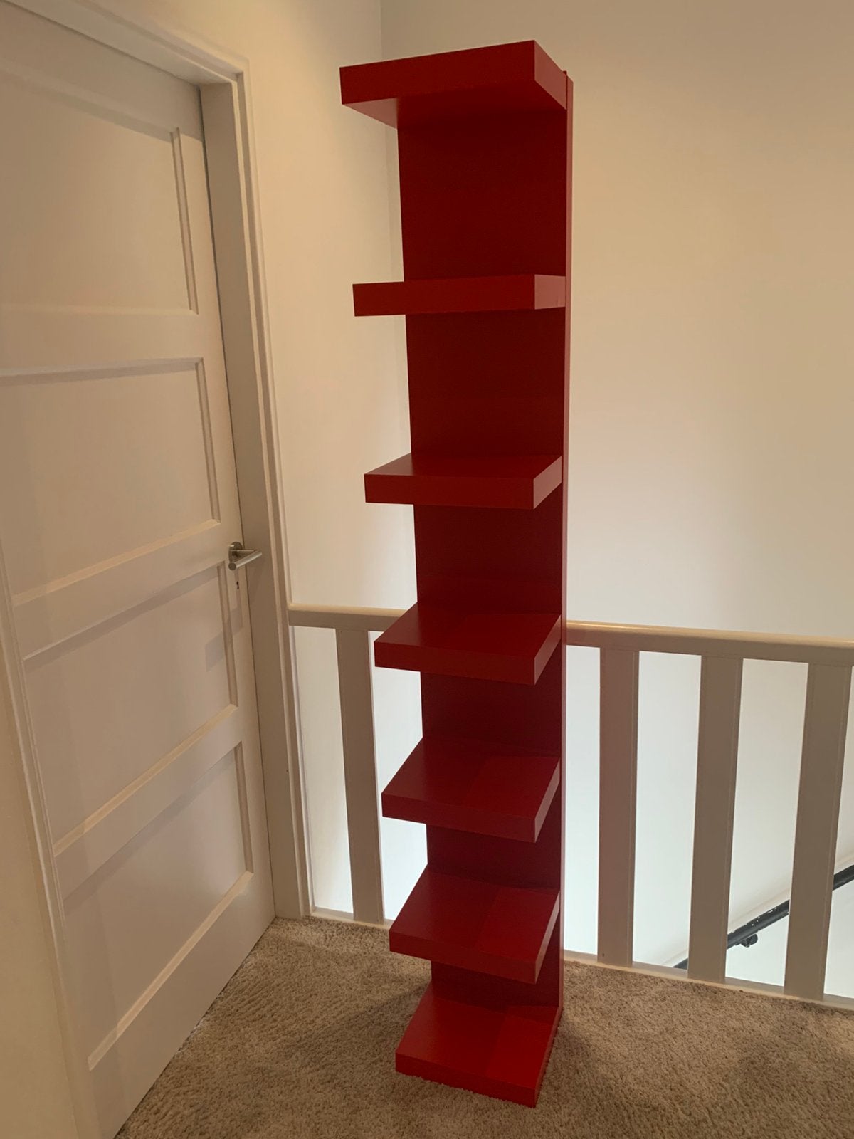 Rode Ikea opbergkast, Ophalen, Gebruikt, Hout, Cd's