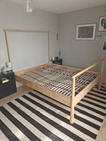 Ikea houten bed gjora 140, Ophalen, Zo goed als nieuw, Eenpersoons, Hout