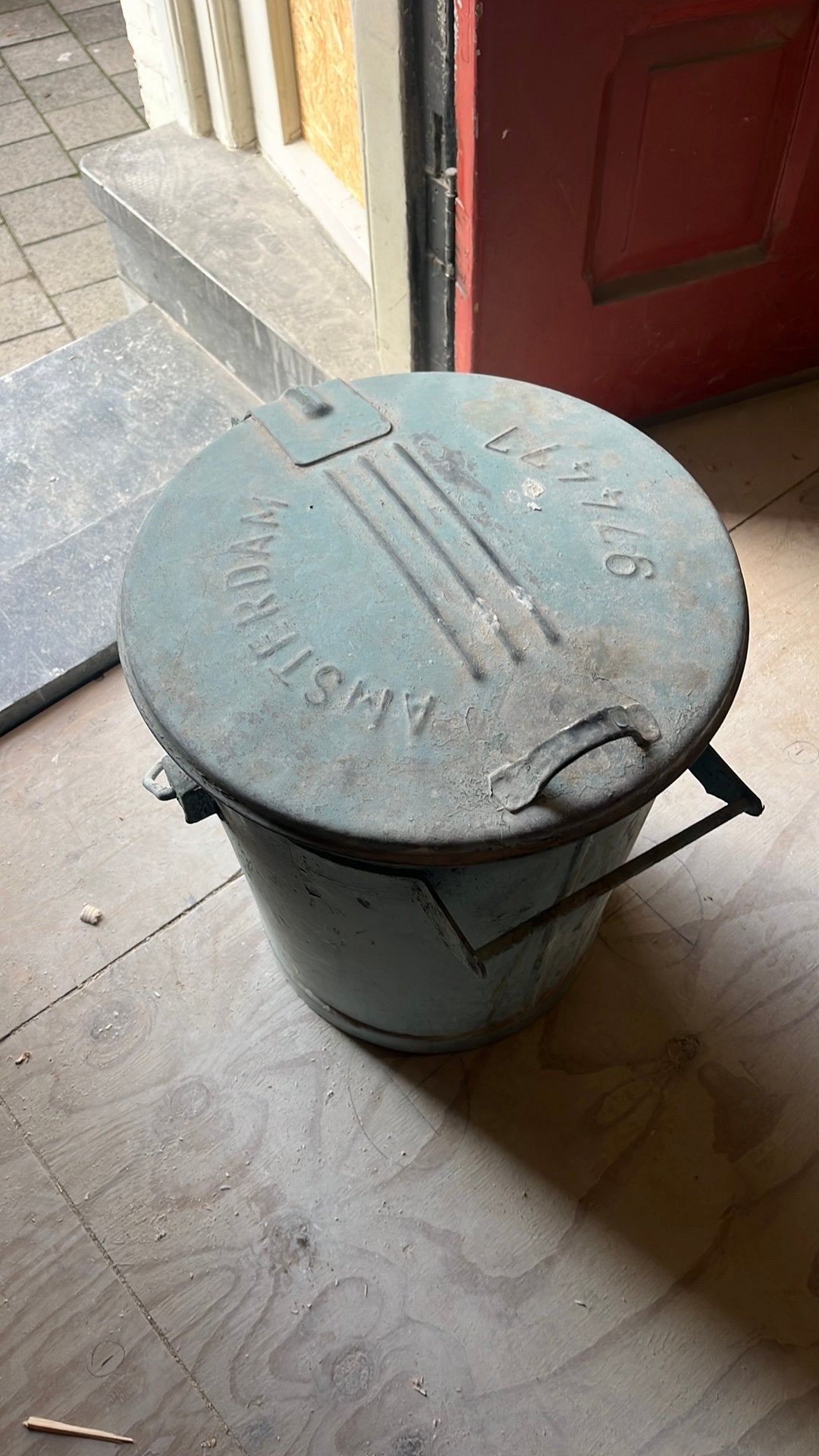 Afval emmer, Huis en Inrichting, Ophalen, 50 – 75, Gebruikt, Metaal