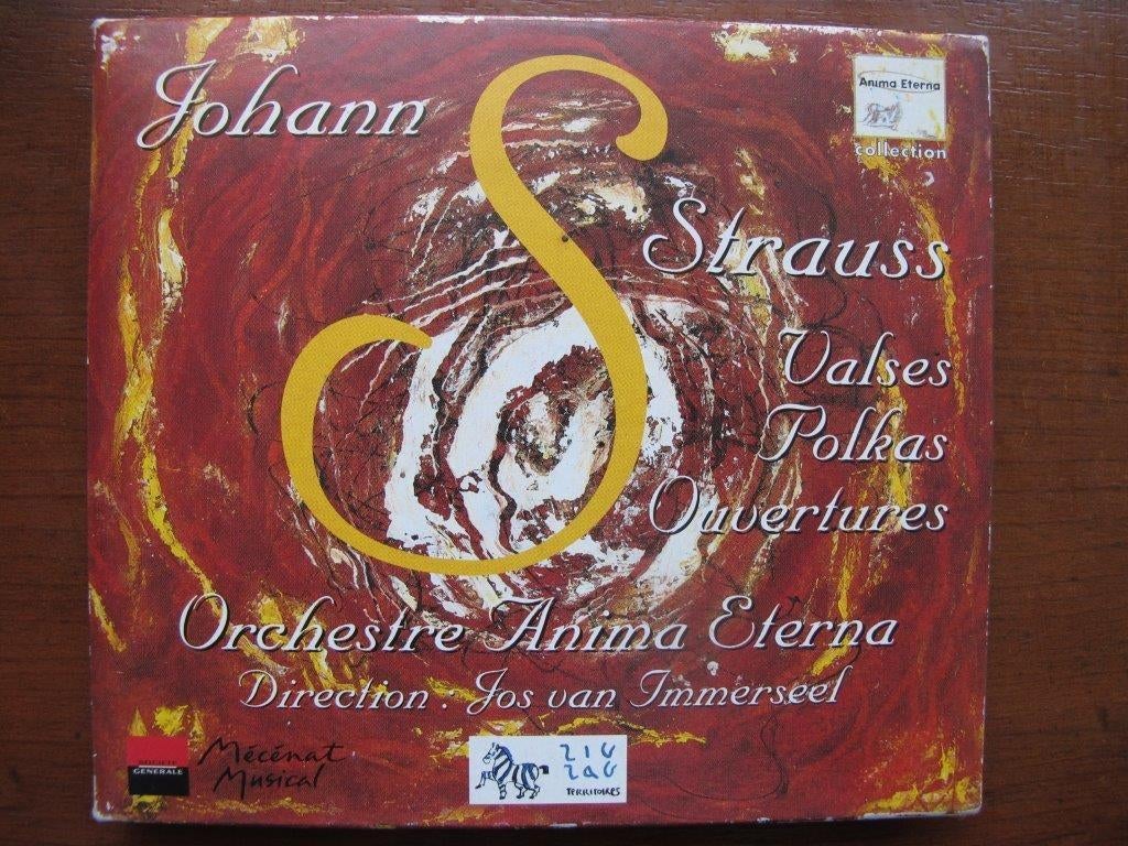 Cd: Johann Strauss, Orchestre Anima Eterna Jos van Immerseel, Ophalen of Verzenden, Classicisme, Zo goed als nieuw, Kamermuziek