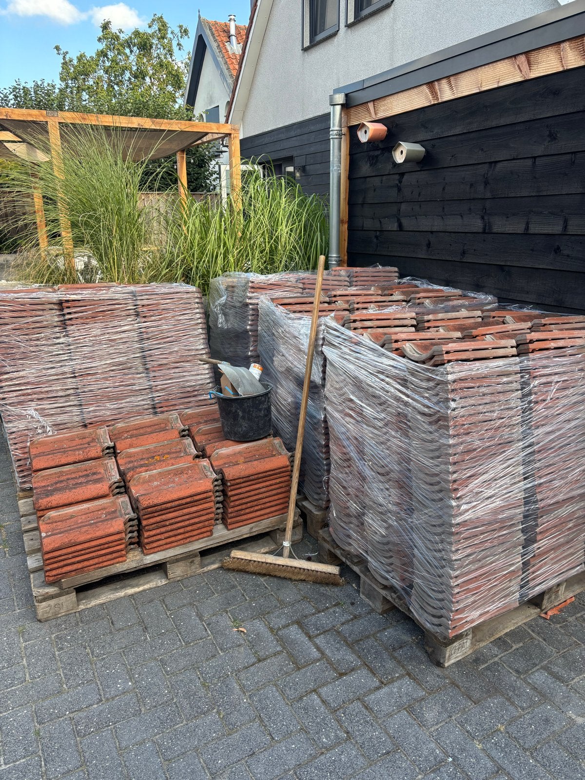 Grote partij authentieke OVH/VH dakpannen voor restauratie, Ophalen, Gebruikt, Overige materialen, Overige typen
