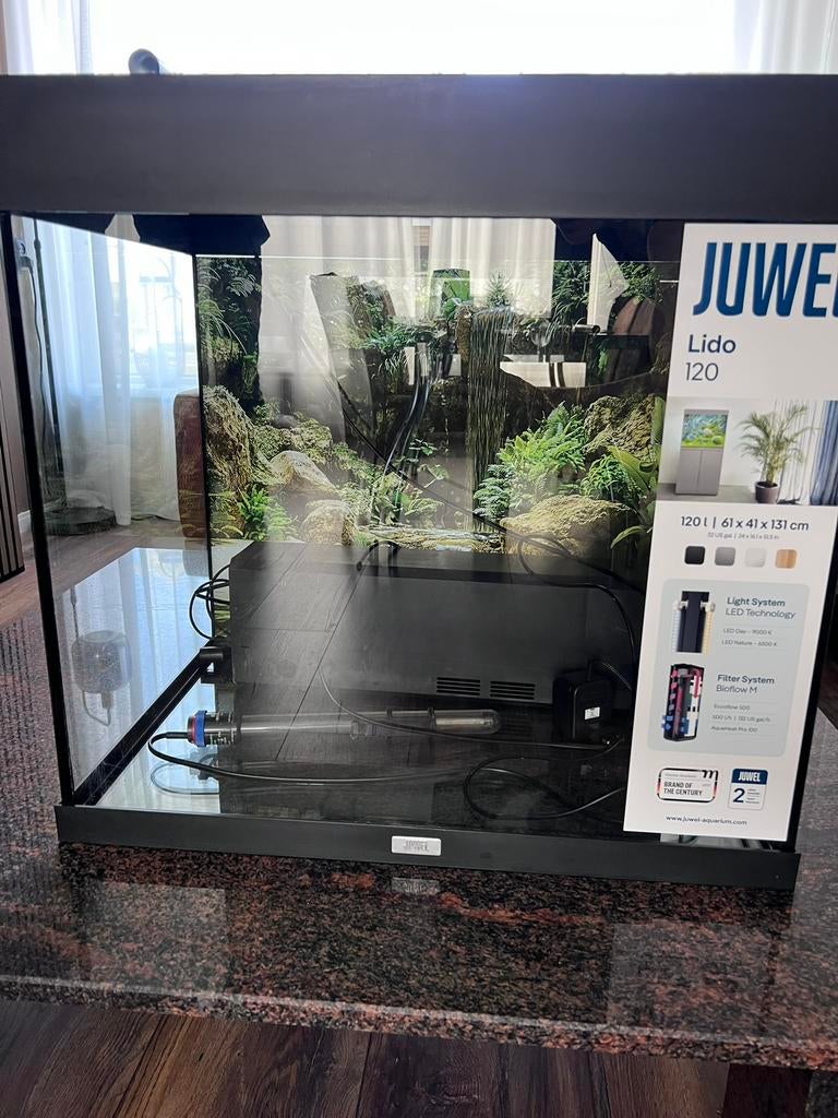 Jewel lido 120, Dieren en Toebehoren, Ophalen, Verwarming, Zo goed als nieuw, Leeg aquarium