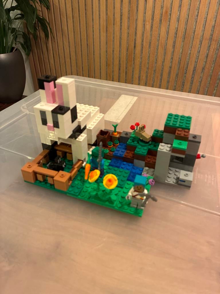Lego Minecraft De Konijnenhoeve - Compleet, Ophalen of Verzenden, Gebruikt, Complete set, Lego