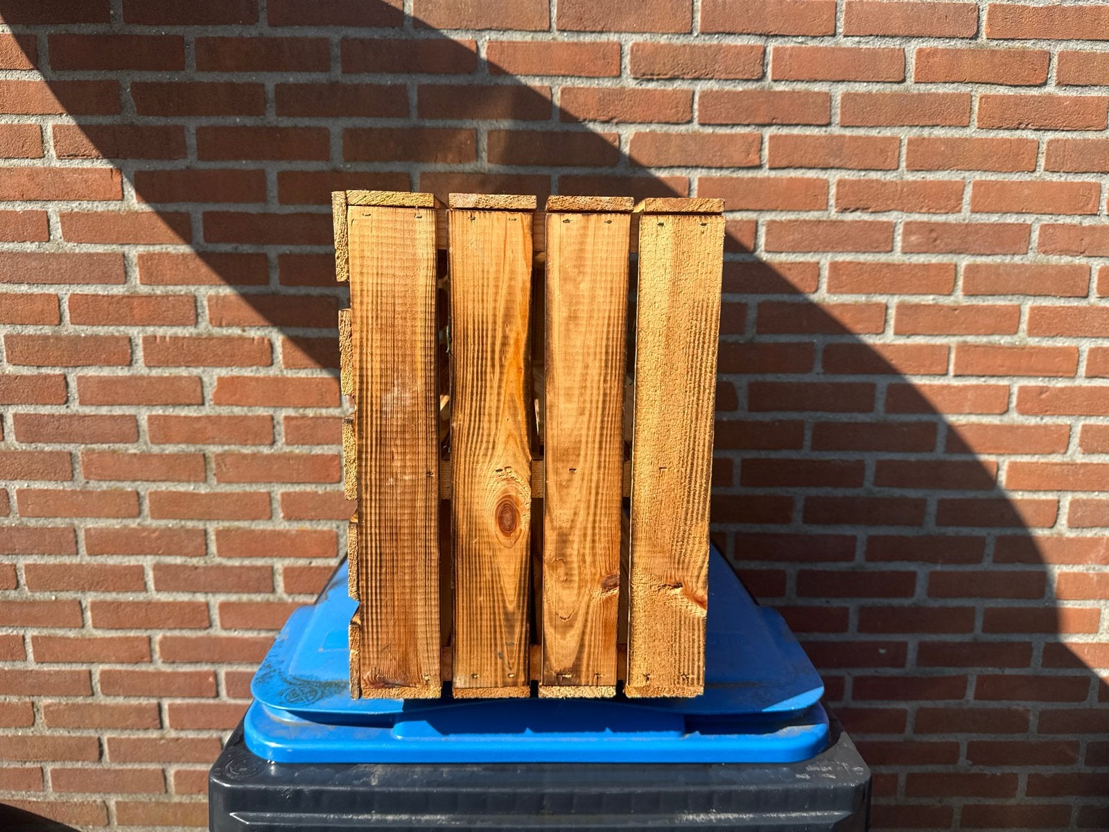 Houten schoenenkist / opbergkist, Ophalen, Zo goed als nieuw