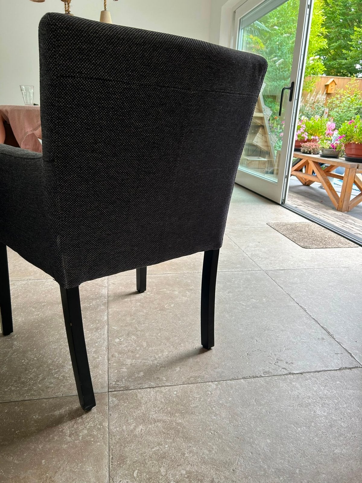 Twee stoelen donker grijs, Ophalen, Grijs, Twee
