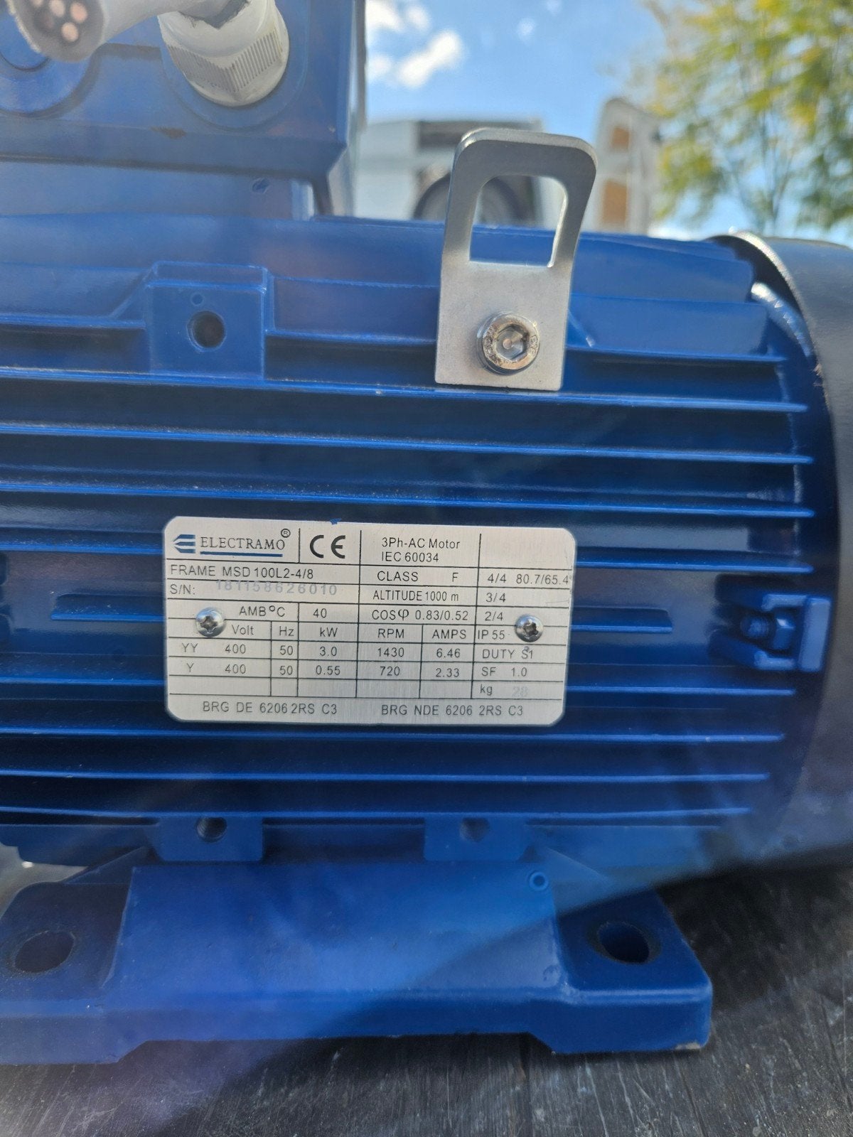 Electramo 3Ph-AC-Motor IEC 60034 - Zo goed als nieuw, Doe-het-zelf en Verbouw, Ophalen, Zo goed als nieuw