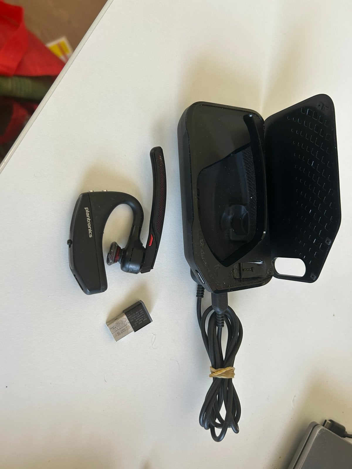 Plantronics Voyager 5200 UC – compleet – slechts 1x gebruikt, Computers en Software, Headsets, Ophalen of Verzenden, Zo goed als nieuw