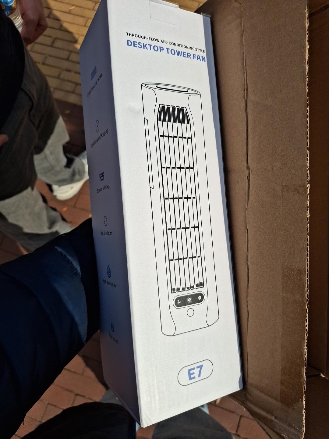 Compacte Desktop Torenventilator E7 - Nieuw in doos