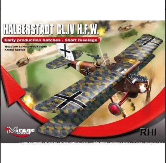 Mirage 481402 1:48 Halberstadt CL.IV H.F.W., Tank, Italeri, 1:32 tot 1:50, Nieuw