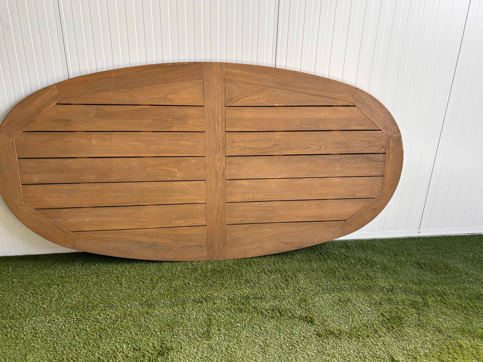 Nieuw Teakhouten Tafelblad 240x100 cm (zonder poten), Ophalen, ., Teakhout, Nieuw