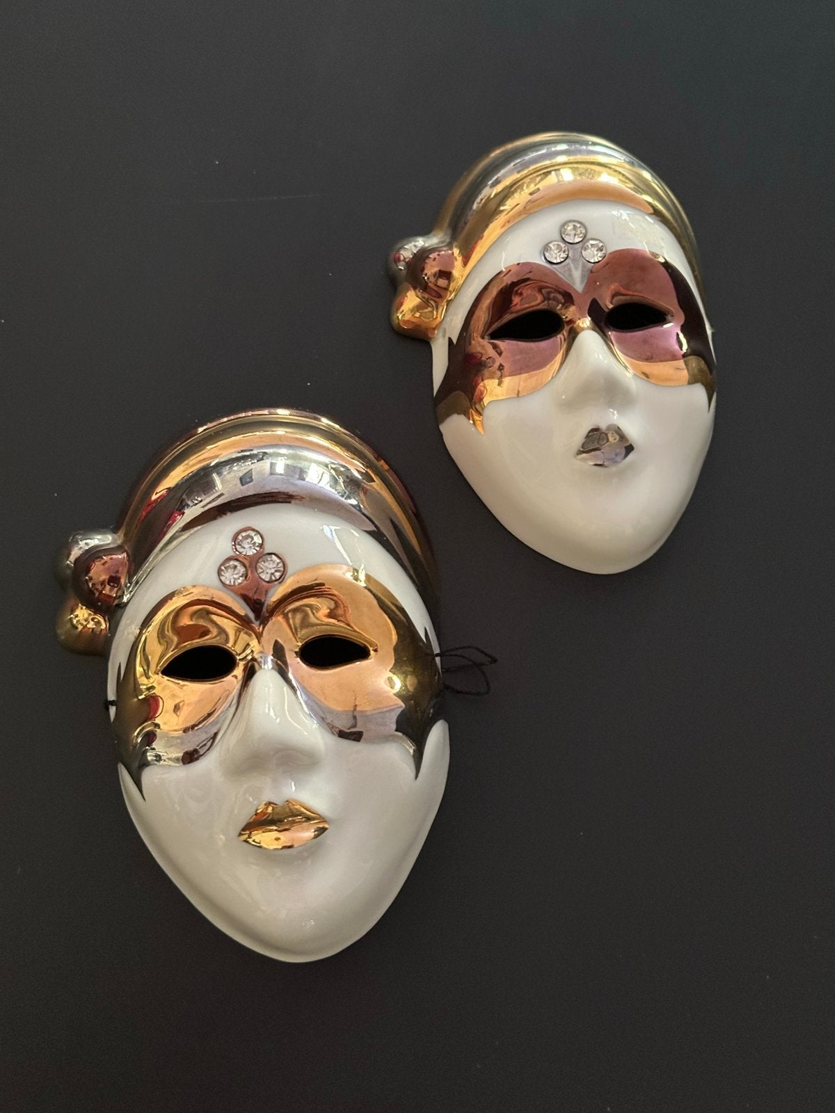 Handgemaakte porseleinen maskers van Galos (2 stuks), Ophalen of Verzenden