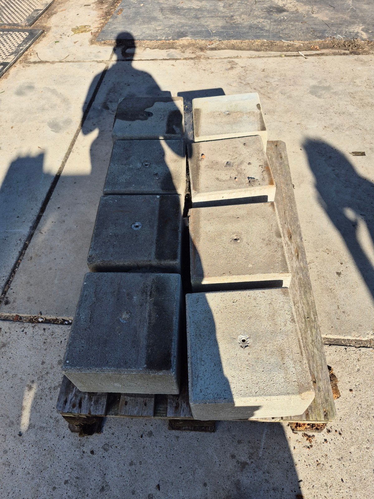 beton  blokken  met met schroefgat, Ophalen, Minder dan 180 cm, Palen
