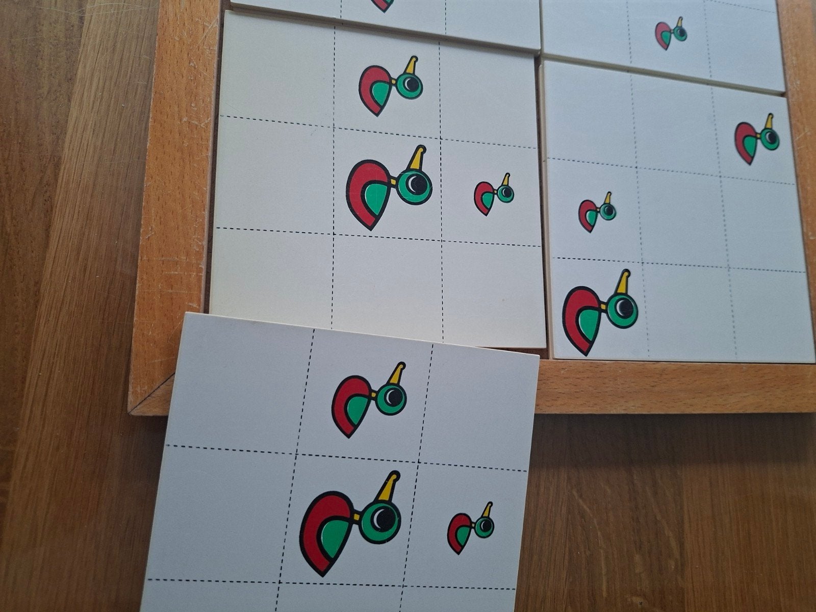 Vintage educatief spel kleuterschool jaren 70/80, Ophalen of Verzenden, Gebruikt, Puzzelen