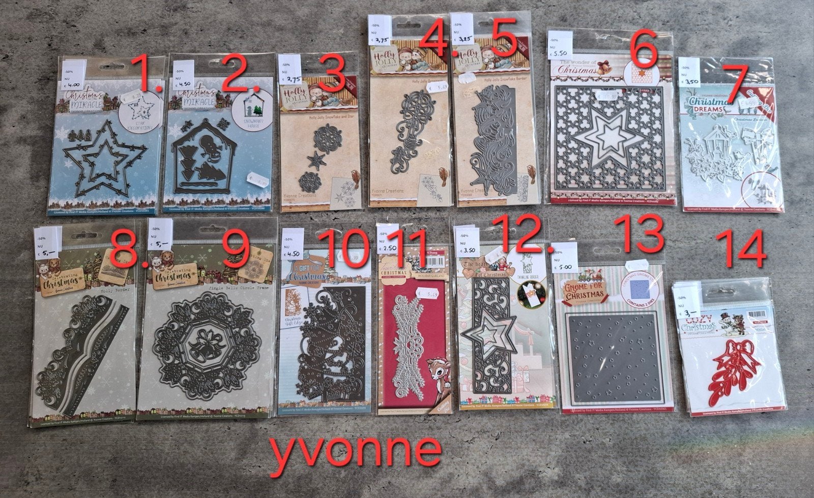 KERST SNIJMALLEN Yvonne NIEUW NU HALVE PRIJS v.a € 3.50, Ophalen of Verzenden, Nieuw, Kerst, Pons of Mal