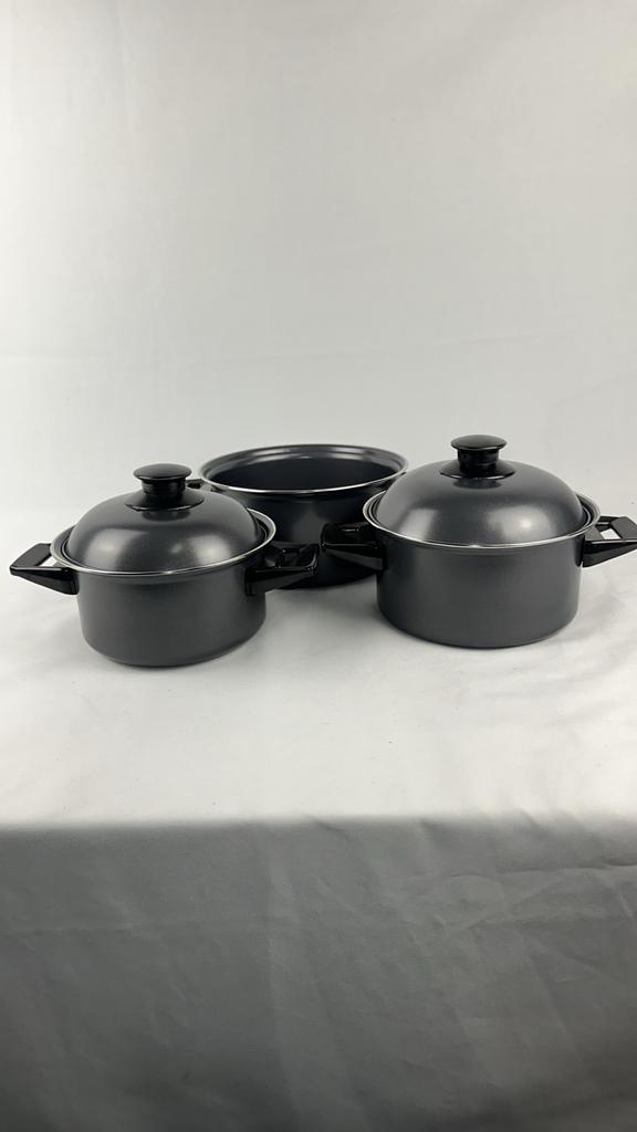 Bo-Camp Cookware Set MIDI Carbon Steel Pannenset, Ophalen of Verzenden, Nieuw, Overige materialen, Pannenset