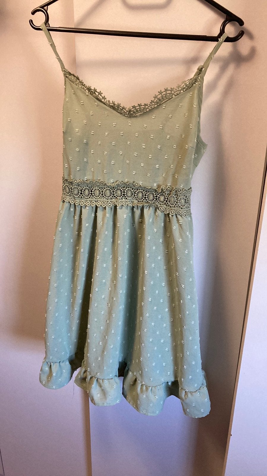 Zacht groen zomer jurkje! XS, Ophalen of Verzenden, Zo goed als nieuw, Maat 34 (XS) of kleiner, Groen