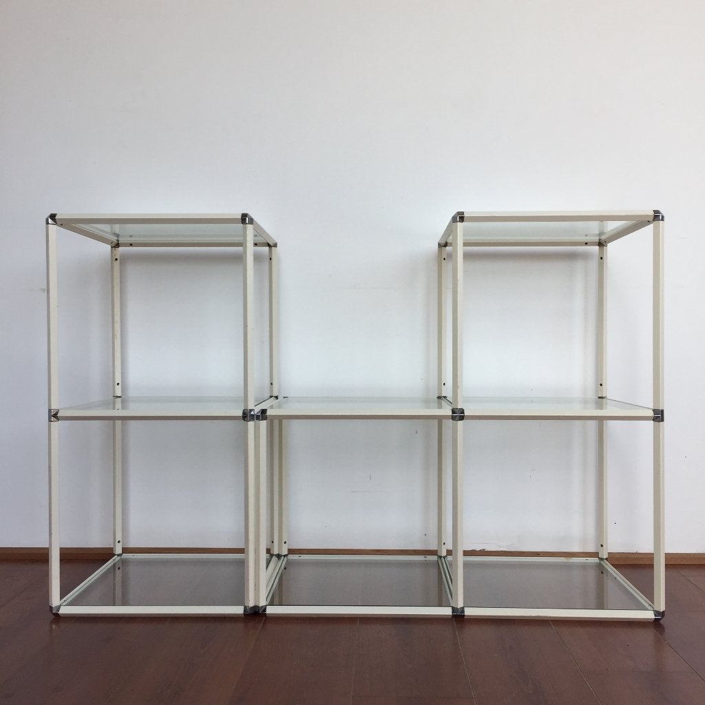 Vitra Shop & Design S&D vitrine display systeem jaren 70, Ophalen, Gebruikt, 50 tot 100 cm, Vitra