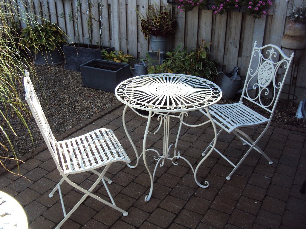 bistroset, Ophalen, Zo goed als nieuw, Overige materialen, 2 zitplaatsen