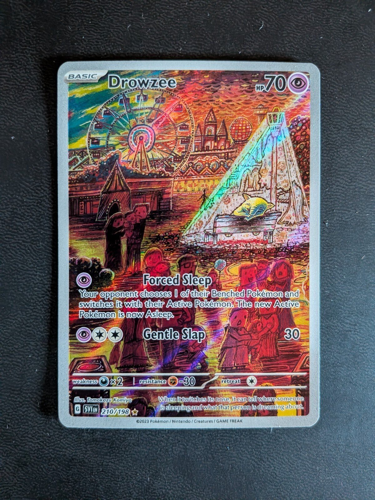 Drowzee 210/198 (Full Art) - Scarlet & Violet Pokémon Kaart, Ophalen of Verzenden, Zo goed als nieuw, Losse kaart