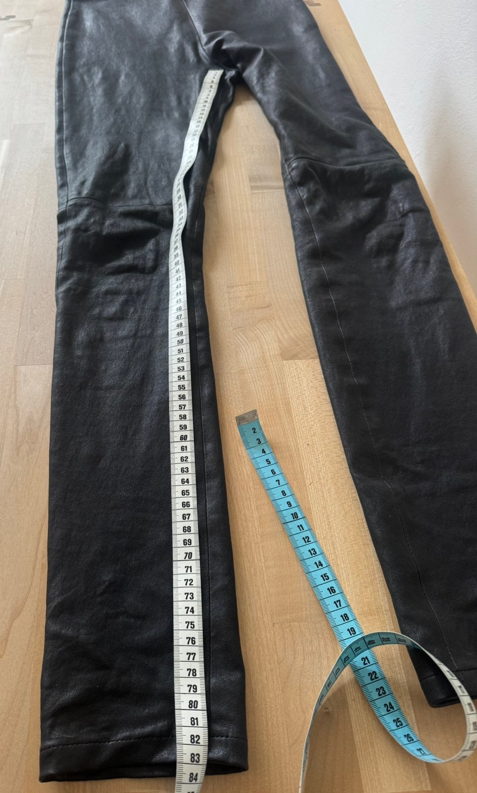 Leren broek ann demeulemeester, Kleding | Dames, Maat 38/40 (M), Zwart, Ophalen of Verzenden, Zo goed als nieuw