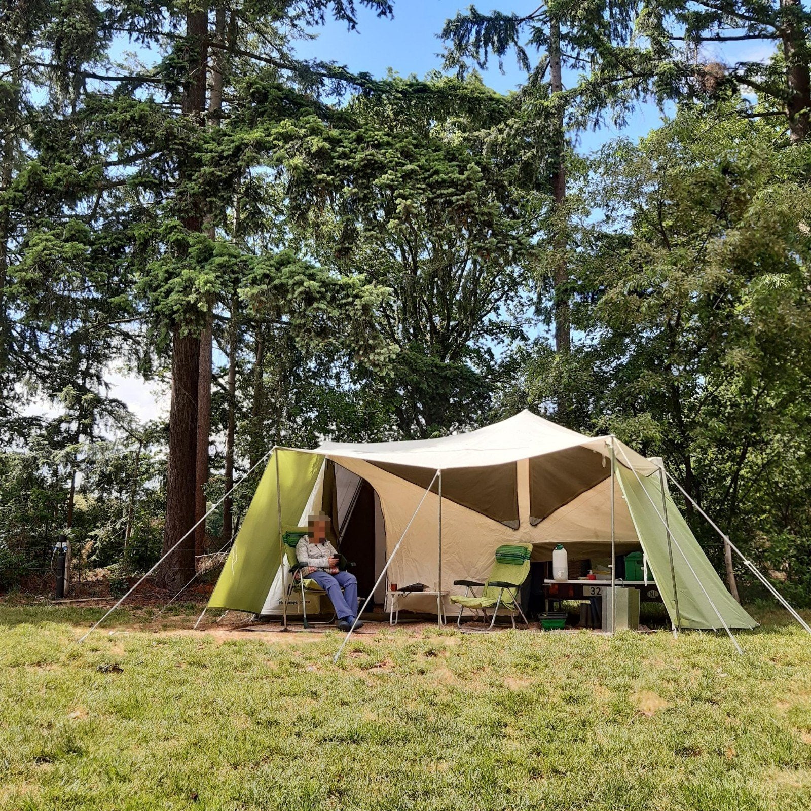retro vouwwagen Holtkamper Cocoon, Caravans en Kamperen, Ophalen, Beige, Tot en met 2, Holtkamper