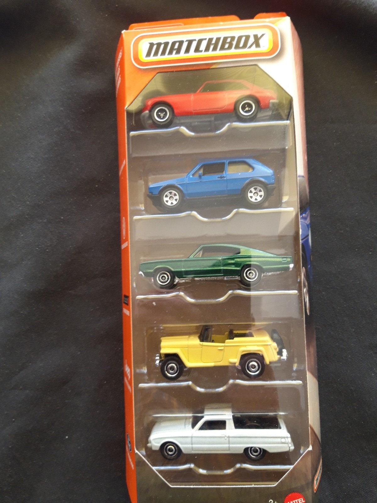Matchbox 5-pack MG VW Ford Dodge Jeep, Ophalen of Verzenden, Nieuw, Auto