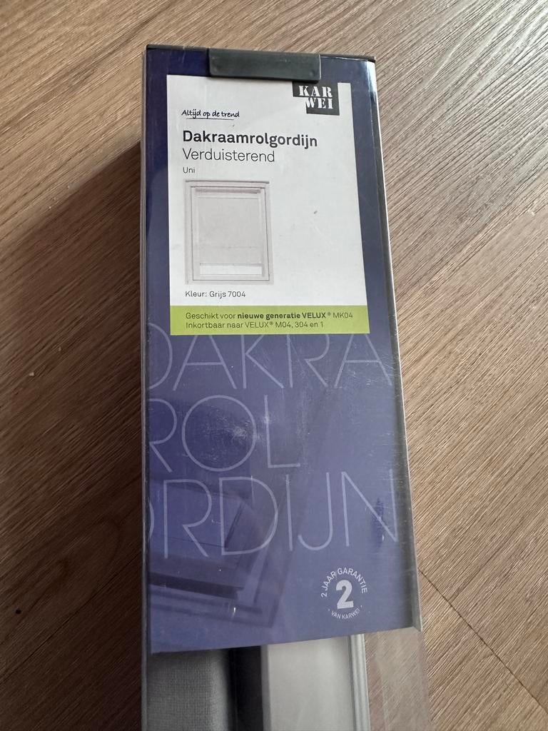 Grijs dakraamrolgordijn verduisterend voor Velux, Nieuw, Minder dan 100 cm, Grijs, 50 tot 100 cm
