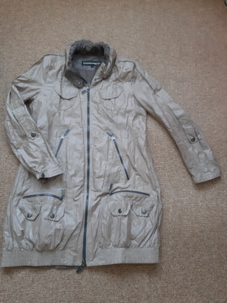 lichtbruine jas ( regenjas ) Creenstone maat 42, Ophalen, Bruin, Creenstone, Maat 42/44 (L)