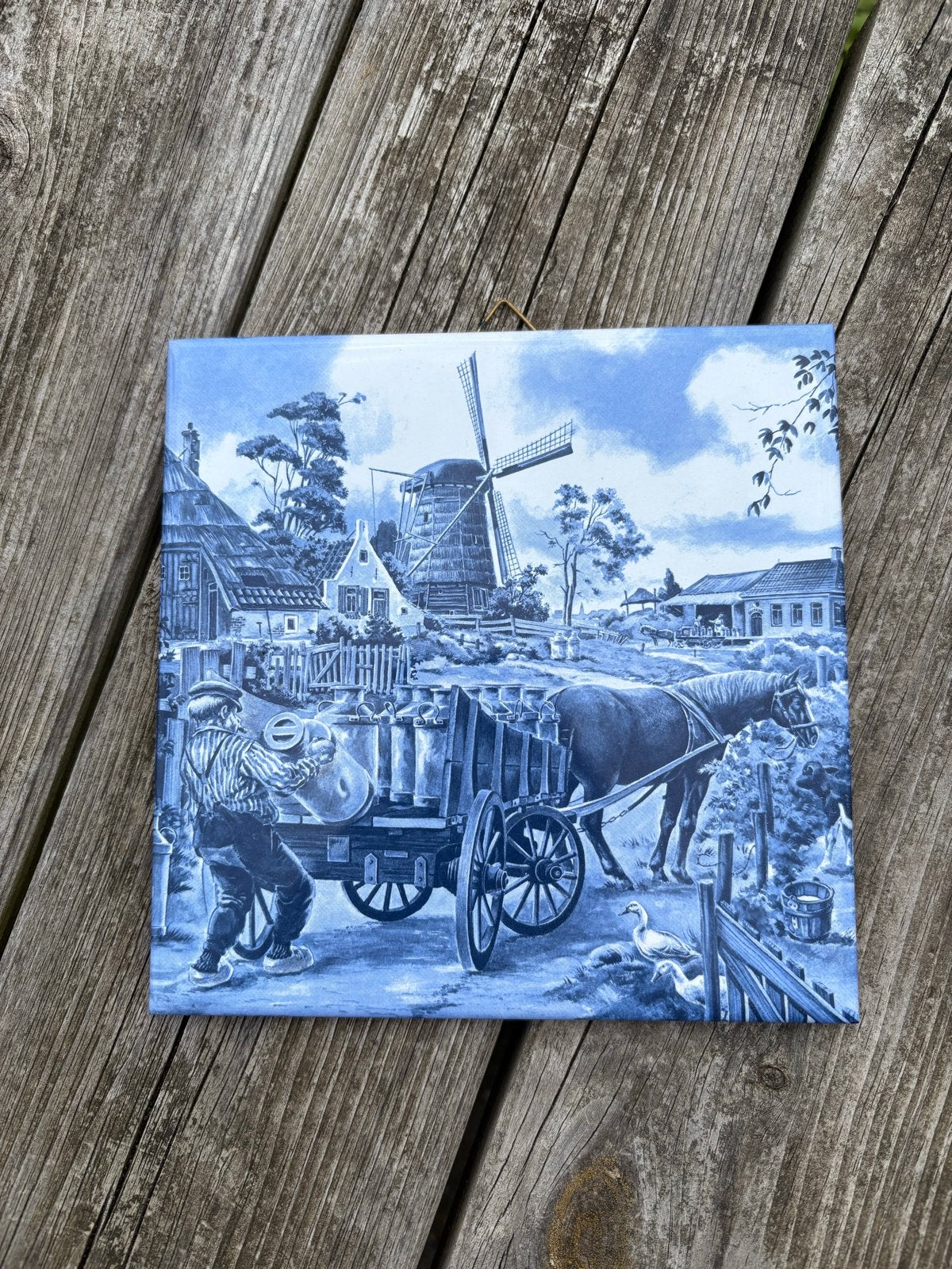 Ter Steege Delfts Blauwe Tegels - Set van 3, Antiek en Kunst, Ophalen