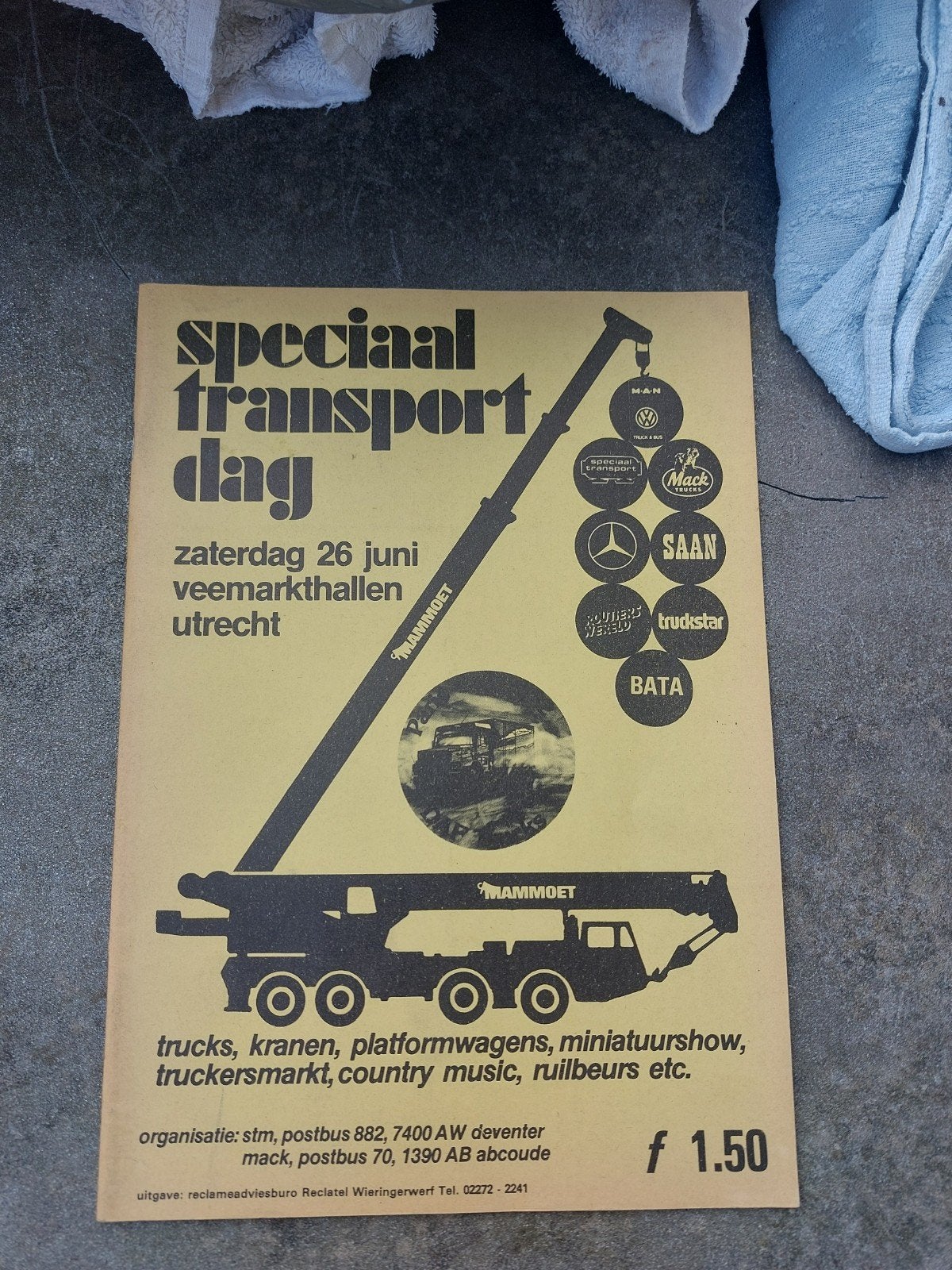 Speciaal Transport Dag Utrecht 1976 - Mammoet Kraan, Ophalen of Verzenden, Gelezen, Algemeen, Diverse auteurs