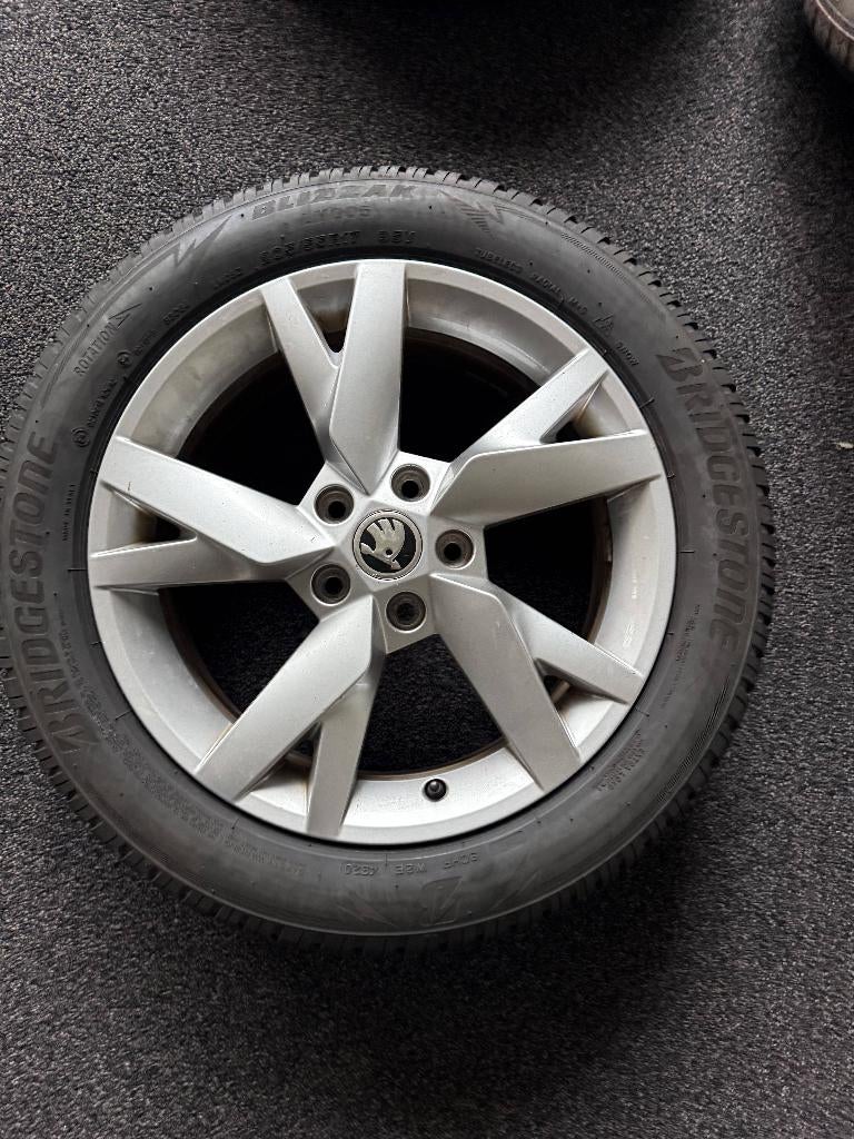 Skoda Octavia velgen 17 Inch 5x112, Audi, Seat, Skoda, Volks, Auto-onderdelen, Banden en Velgen, Ophalen, Gebruikt, Velg(en), 17 inch