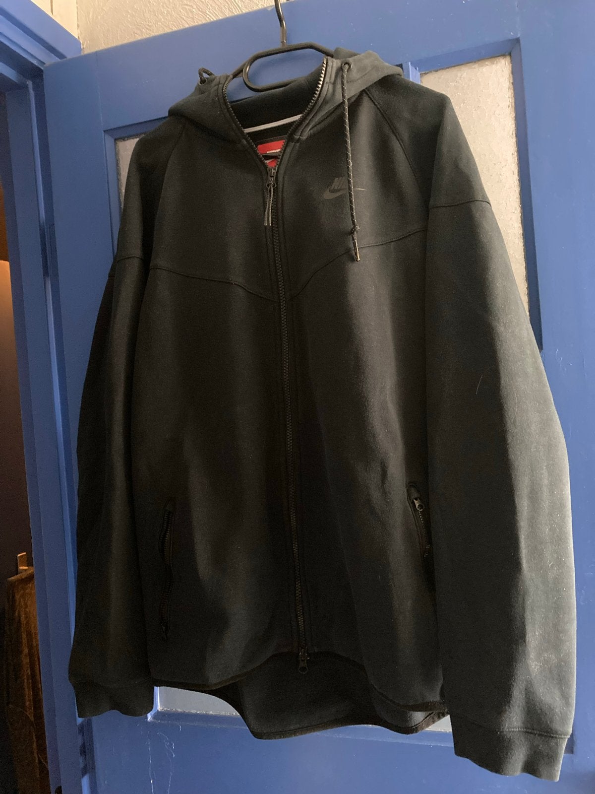 Nike Tech Fleece Hoodie Zwart - Maat L, Verzenden, Zo goed als nieuw