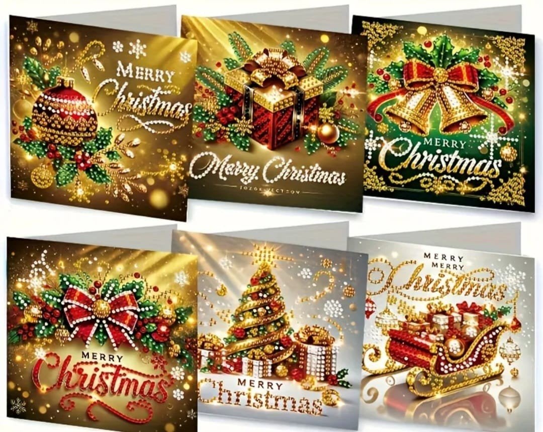 Diamond painting kerstkaarten, Ophalen of Verzenden, Nieuw, Kerst, Overige typen
