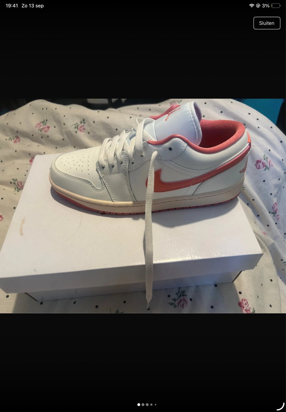 Nike Air Jordan 1 Low WMNS - Nieuw in doos, Ophalen of Verzenden, Nieuw, Wit, Sneakers of Gympen