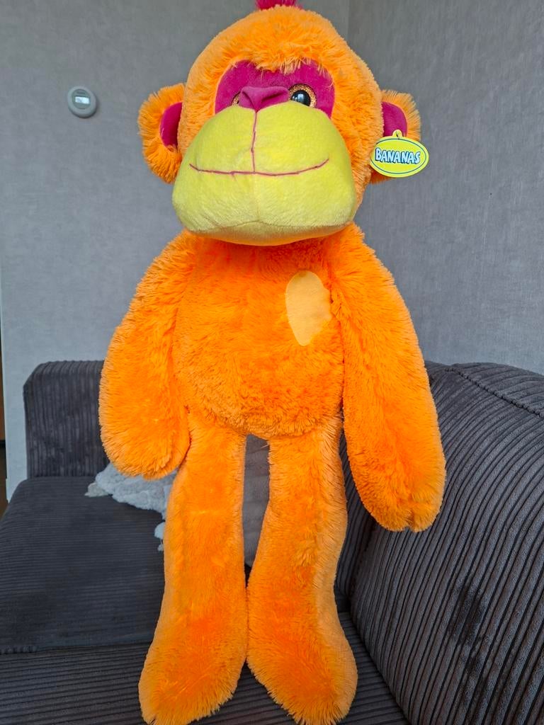 Knuffel aap  NIEUW 90 cm, Ophalen of Verzenden, Nieuw, Overige typen